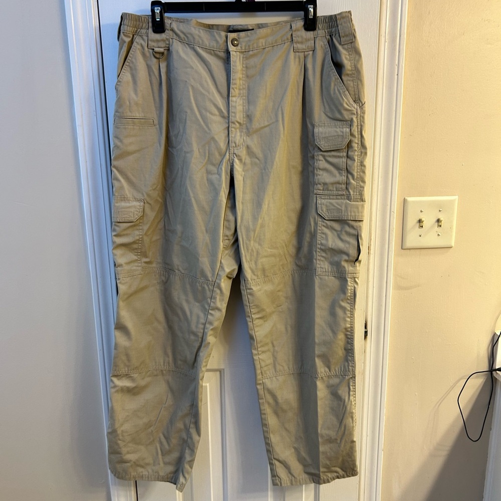 5.11 Tactical Tan Cargo Pants with Utility Pockets